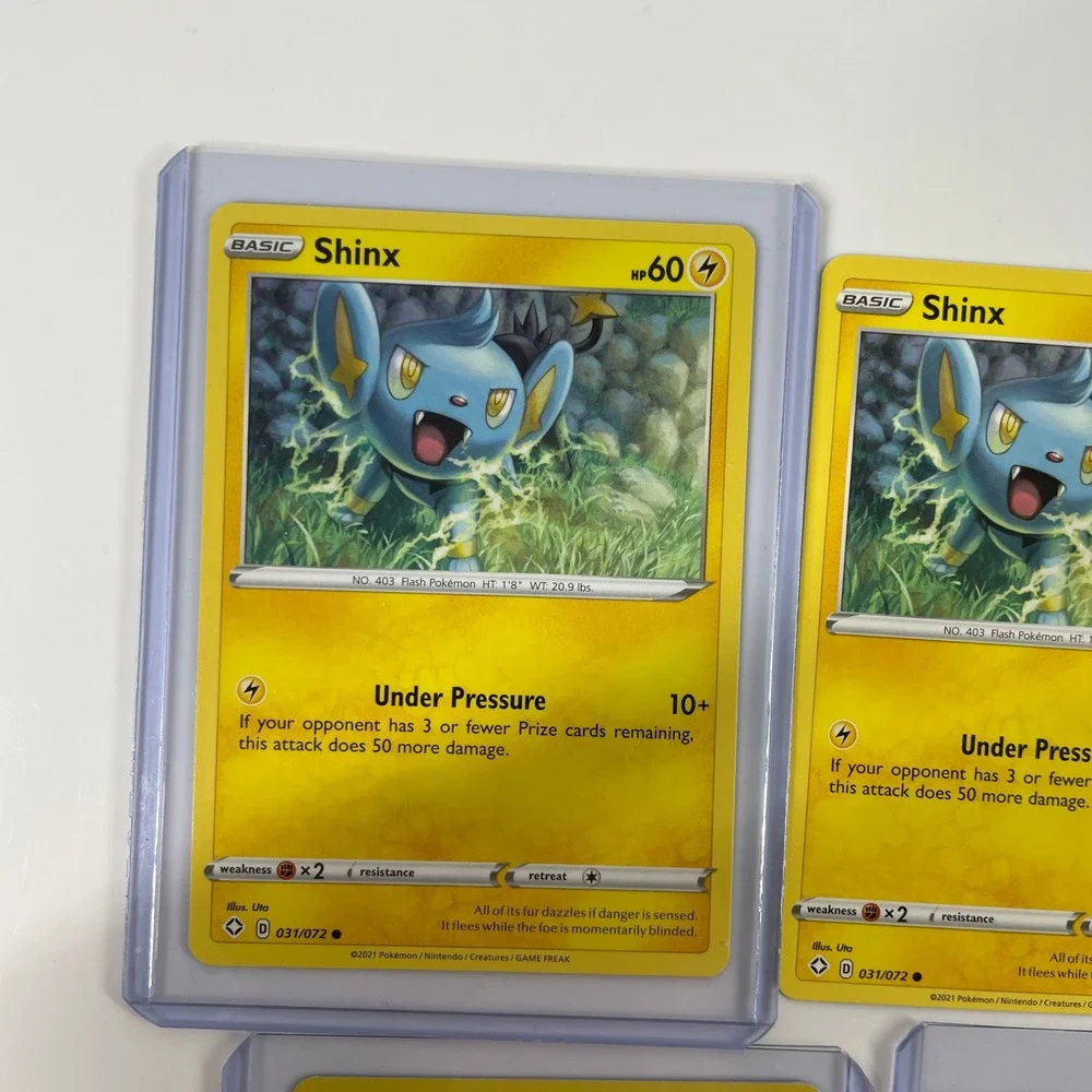 Pokemon Card Lot Shinx Luxio Luxray Reverse Holo Shining Fates Battle Styles 9ct